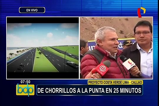 Proyecto Costa Verde del Callao: De Chorrillos a La Punta en 25 minutos
