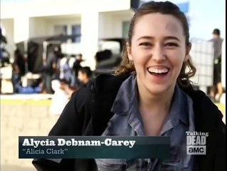 Alycia Debnam-Carey Doing Knife Tricks