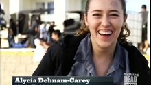 Alycia Debnam-Carey Doing Knife Tricks