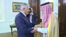 Başbakan Yıldırım, Suudi Arabistan Dışişleri Bakanı Adil El-Cübeyr'i Kabul Etti