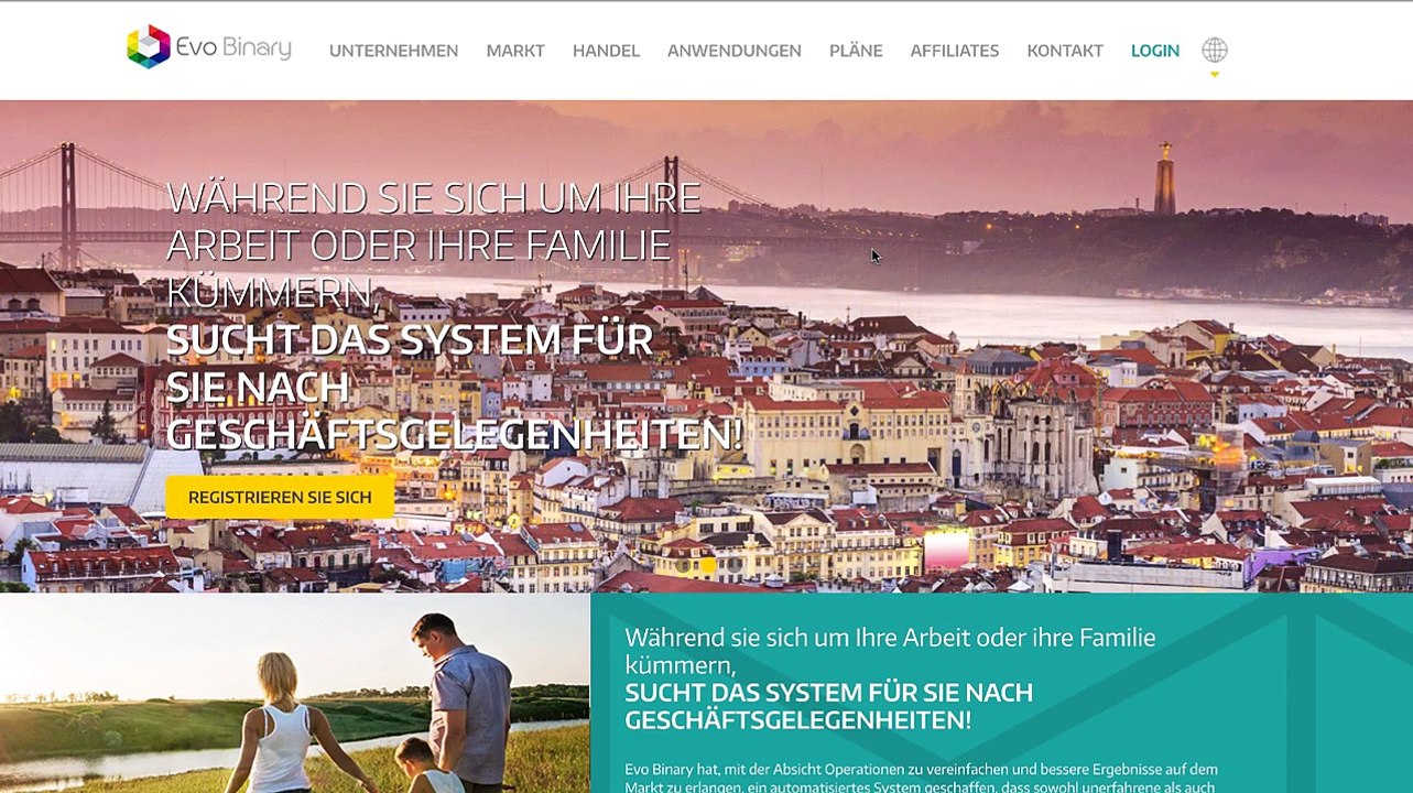 Evo Binary Erfahrungen Deutsch - Anmeldung und die ersten Schritte