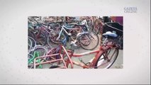 Desmanche de bicicletas encontrado em Santos Dumont em Vitória