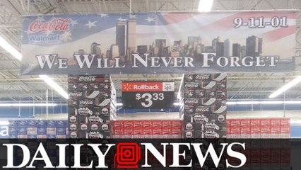 SEE IT- Walmart Builds Tasteless 9/11 Display Out Of Coke Cans