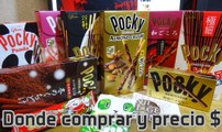 Abriendo caja de dulces Japoneses, cajas de Pockys, comprados directamente desde Japón.