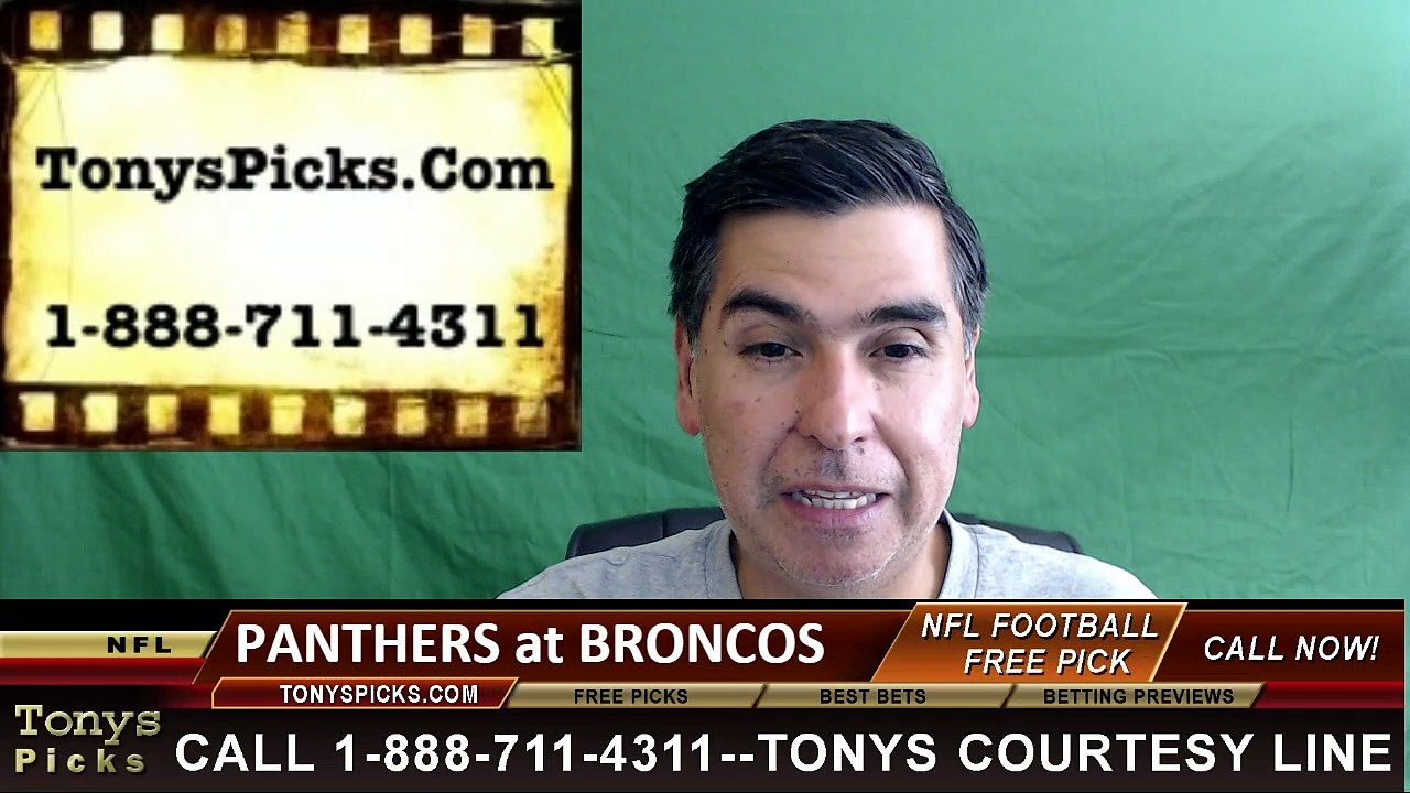 Denver Broncos vs. Carolina Panthers Free Pick Prediction NFL Pro Football Odds Preview 9-8-2016