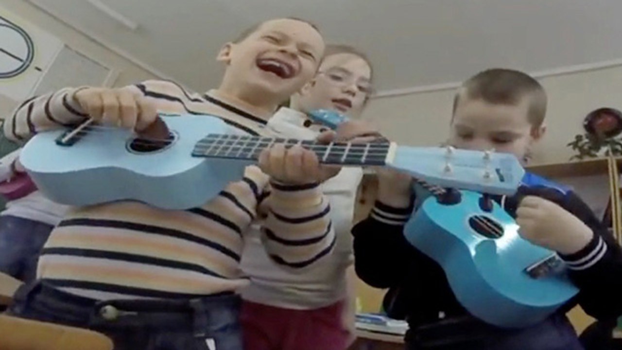 Happy Ukulele Lessons Bring Smiles To Faces Of Orphaned Ukraine Kids