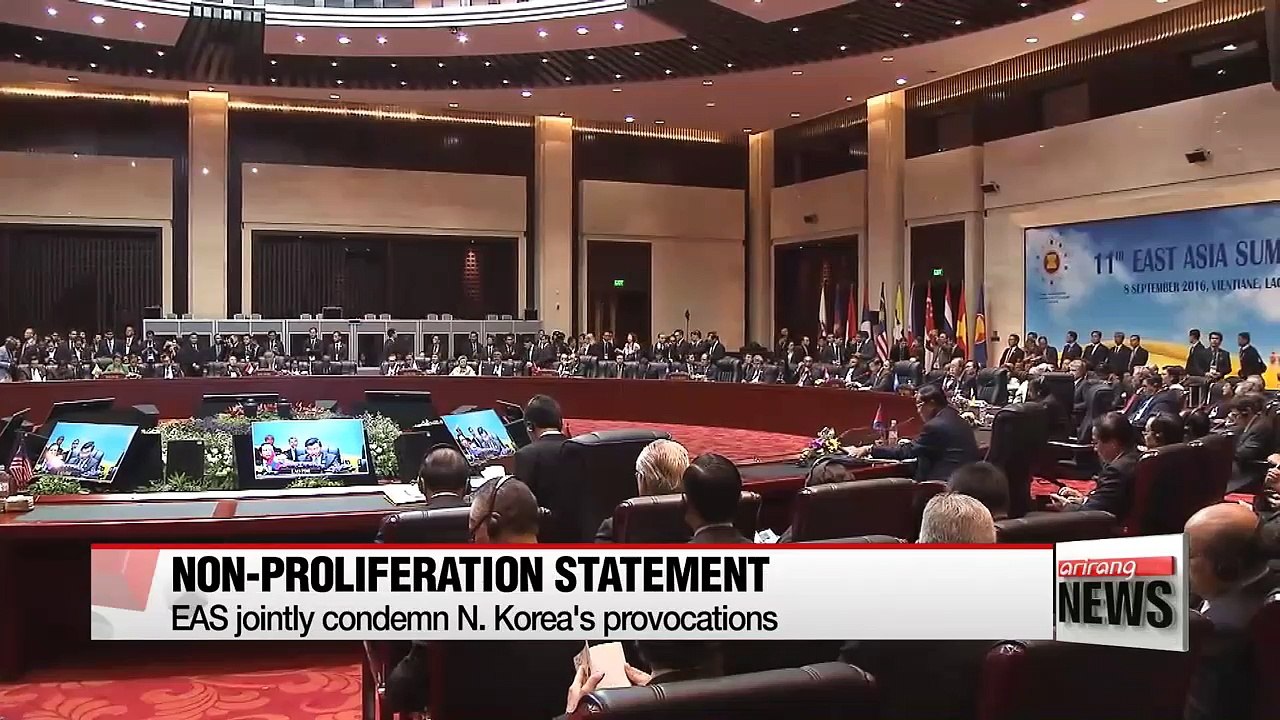 East Asia Summit leaders slam N. Korean provocations