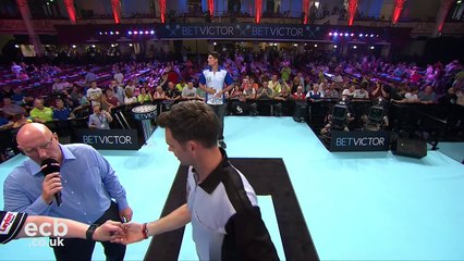 Alastair Cook v James Anderson - Darts Rematch, Winter Gardens