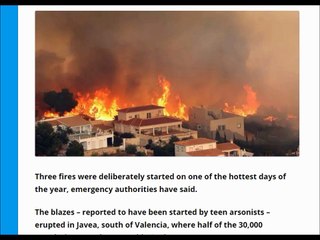 Dangerous wildfire near Spain’s Valencia forces thousands to evacuate