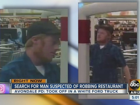 Police searching for man in connection to Avondale armed robbery