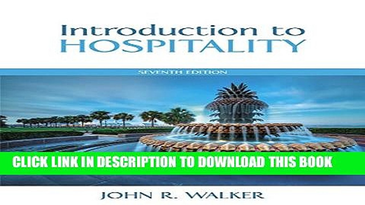 [PDF] Introduction to Hospitality (7th Edition) Popular Online