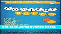 [PDF] Content Rules: How to Create Killer Blogs, Podcasts, Videos, Ebooks, Webinars (and More)