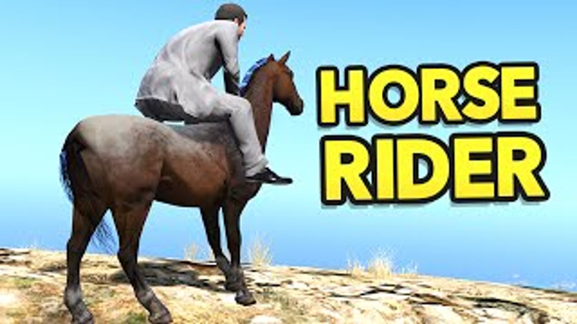 GTA 5 Mods - RIDING A HORSE IN GTA 5? (GTA 5 Funny Moments)