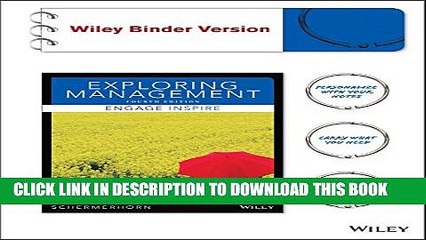 [PDF] Exploring Management, Binder Ready Version Popular Colection