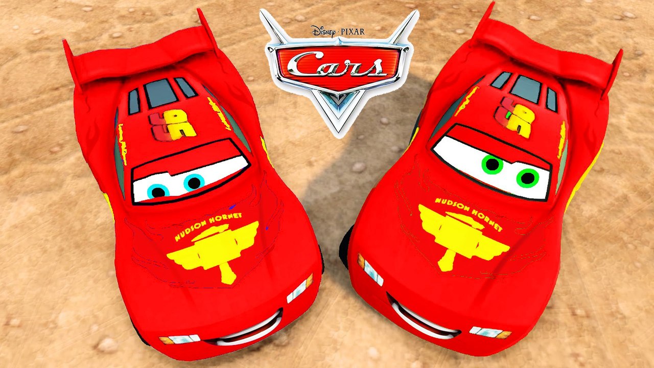 Disney Cars Pixar Lightning McQueen with Spiderman & Hulk + Finger Family Song & Frozen Elsa in Jail