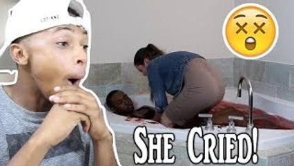 Extreme Dead Boyfriend Prank On Girlfriend Reaction