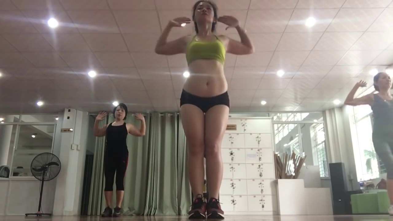 Aerobic Dance Workout For Beginners Step By Step l Aerobic dance Workout Beautiful Girl Part 9