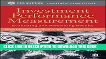 [PDF] Investment Performance Measurement: Evaluating and Presenting Results Full Online