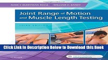 [Best] Joint Range of Motion and Muscle Length Testing, 3e Online Books