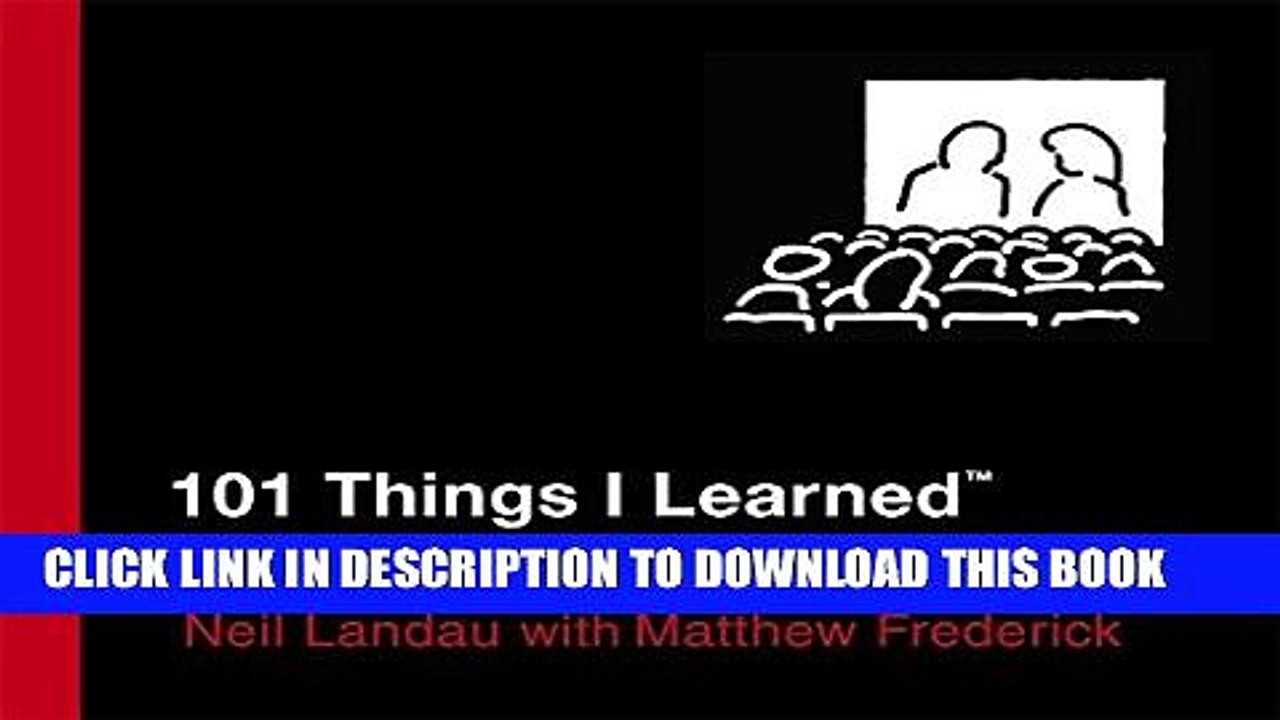 [PDF] 101 Things I Learned in Film School Full Online