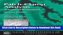 [PDF] Patch-Clamp Analysis: Advanced Techniques (Neuromethods) Free Books