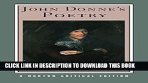 [PDF] John Donne s Poetry (Norton Critical Editions) [Full Ebook]