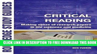 Collection Book Critical Reading: Making Sense of Research Papers in Life Sciences and Medicine