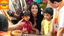 Aishwarya Rai & Daughter Aaradhya Bachchan Took Blessing From Lord Ganesha | Bollywood Asia
