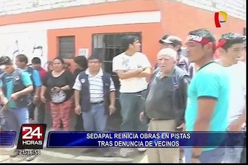 Independencia: Sedapal reinició obras tras denuncia de vecinos