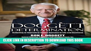[New] Doggett Determination: Believing in Yourself to Create Success in Life and Business