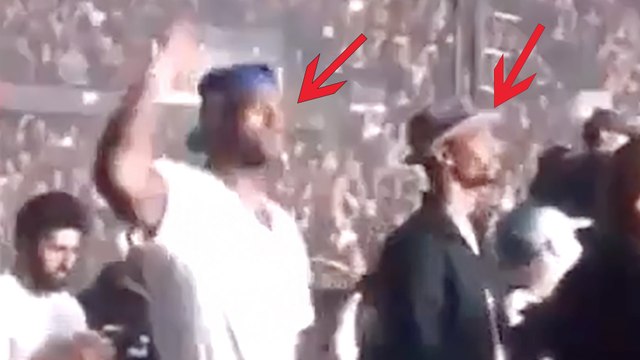LeBron James & Chris Bosh Get Turnt Up At Drake Concert