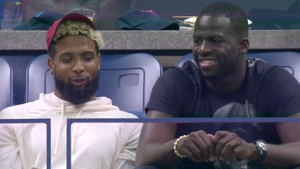 Odell Beckham Jr. & Draymond Green Bro-Out At Serena Williams US Open Match