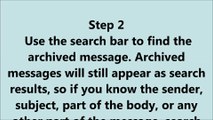 How to Find Archived Mail on Gmail?