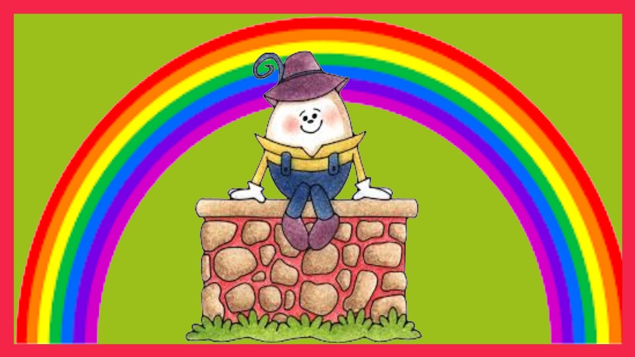 Humpty dumpty sat on a wall popular rhymes baa baa balck sheep Alphabet song incy wincy spider