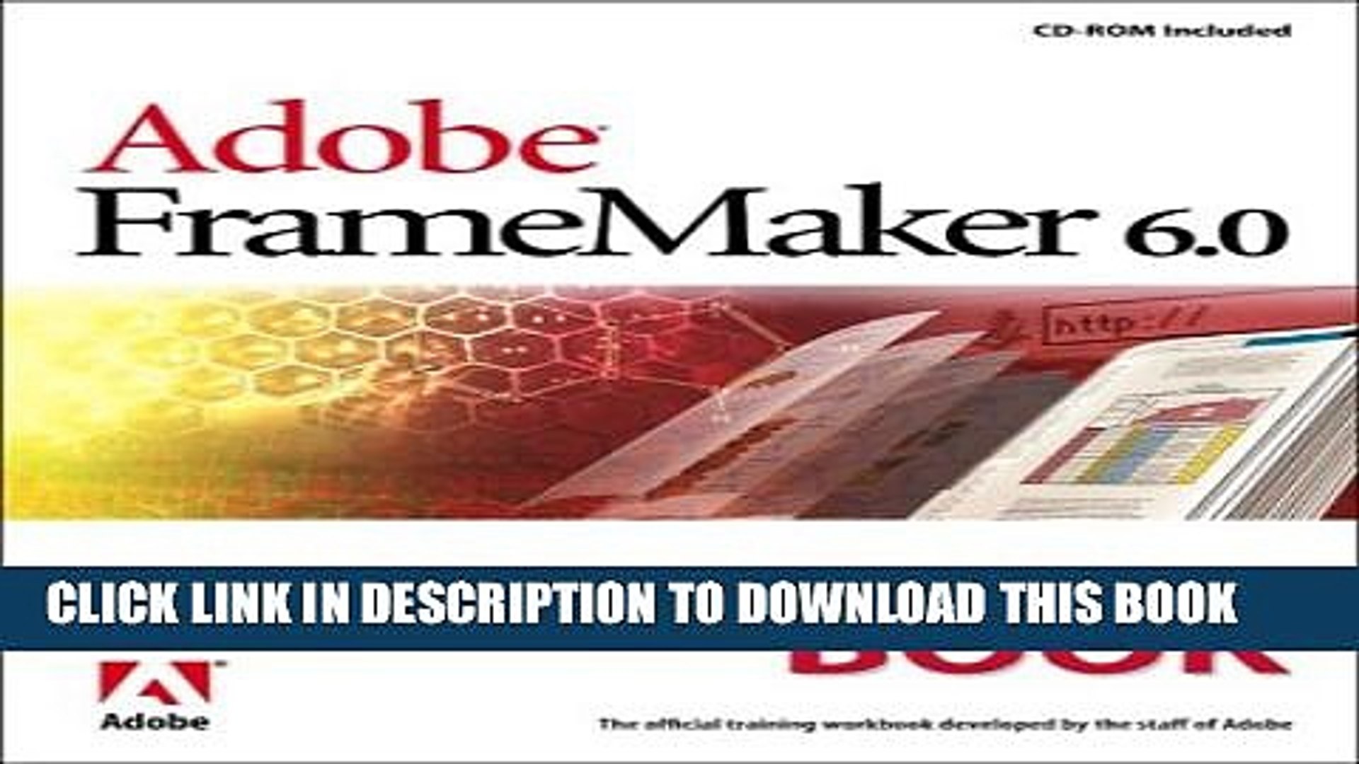 Pdf Adobe Framemaker 6 0 Classroom In A Book Full Collection Video Dailymotion