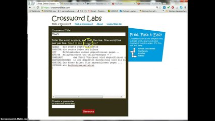 Crucigrama con remedios y soluciones