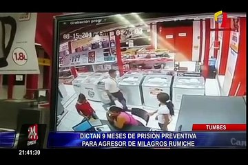 Dictan 9 meses de prisión preventiva para agresor de Milagros Rumiche