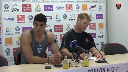 Avant-match Toulouse-Toulon (09/09/2016) : Axel Muller