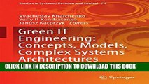 [PDF] Green IT Engineering: Concepts, Models, Complex Systems Architectures (Studies in Systems,