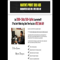 1 Martins Solo Ads - Get 2000+ Clicks.500+ Optins Today