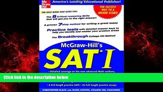 Online eBook McGraw-Hill s SAT I