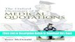 [Best] Oxford Dictionary of Medical Quotations (Oxford Medical Publications) Online Ebook