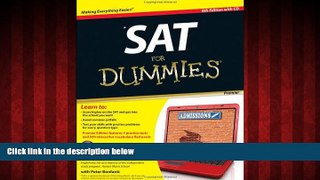 Popular Book SAT For Dummies, with CD