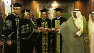 Governor Sindh conferred Doctor of Philosophy (Honoris Causa) on Ebrahim Ahmed Isa AlHejazi, CG of Bahrain.