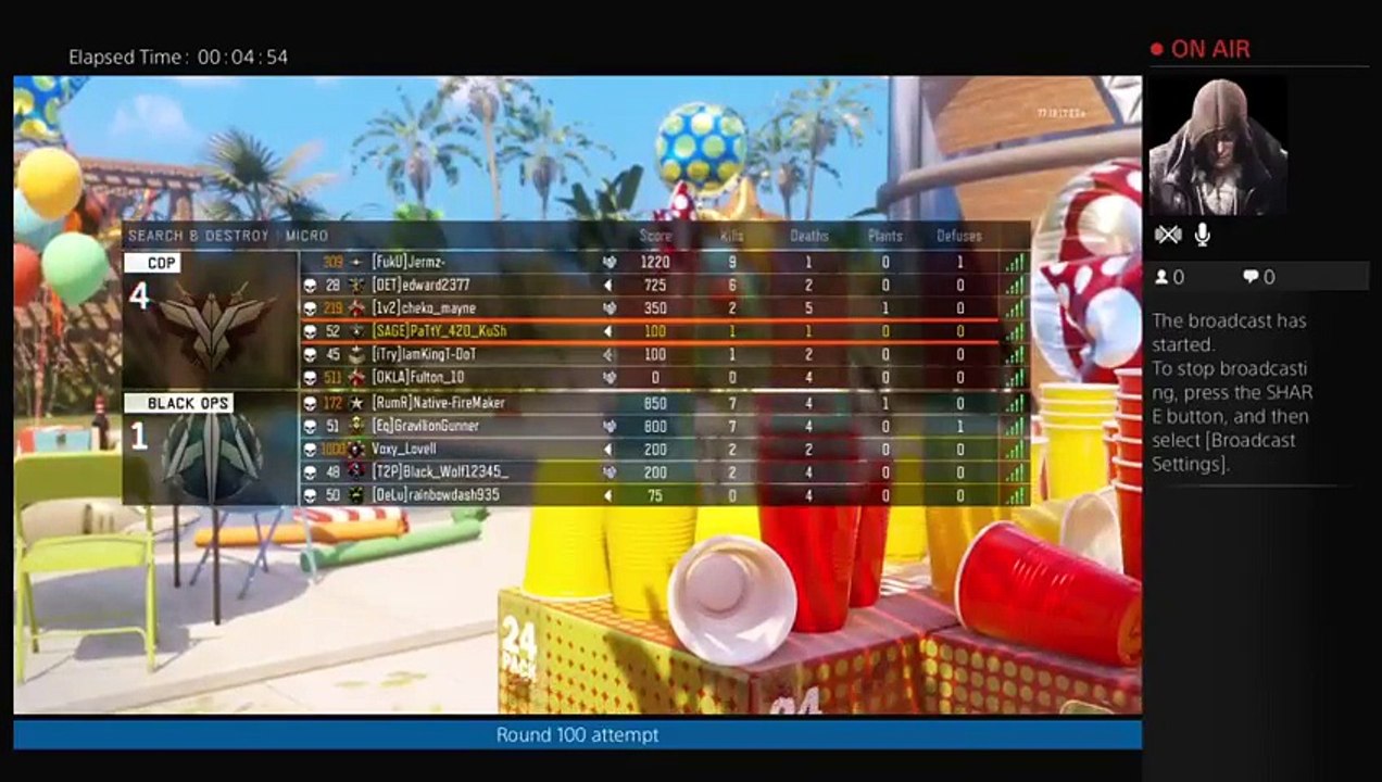 PaTtY_420_KuSh's Live PS4 Broadcast