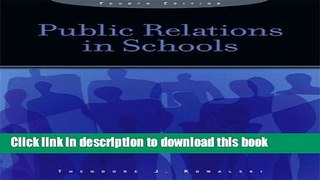 Read Public Relations in Schools (4th Edition)  Ebook Online