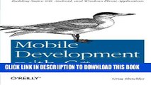 [PDF] Mobile Development with C#: Building Native iOS, Android, and Windows Phone Applications