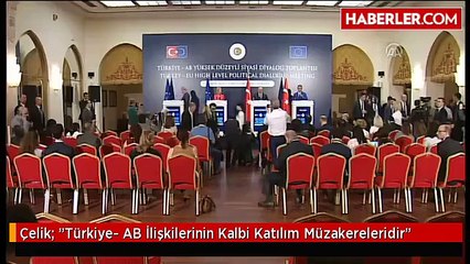 Çelik: "Türkiye- AB İlişkilerinin Kalbi Katılım Müzakereleridir"