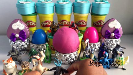 Godzilla Monster,Vega,SURPRISE EGGS Surprise Toys playzdoh,The Good Dinosaur Rio 2