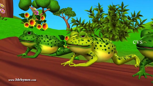 Five little Speckled Frogs | 3D Nursery Rhymes |